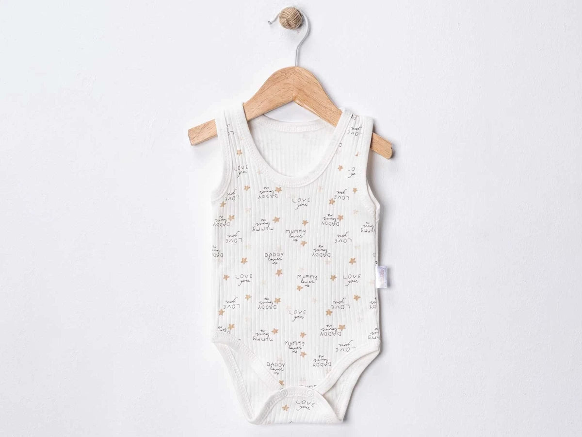 Love Baskılı Bebe Çıtçıtlı Badi - Tivoli Mini