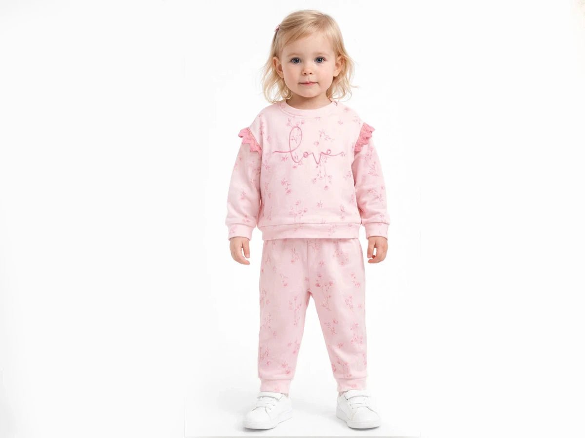 Love Nakışlı Kız Bebek Takım - Tivoli Mini