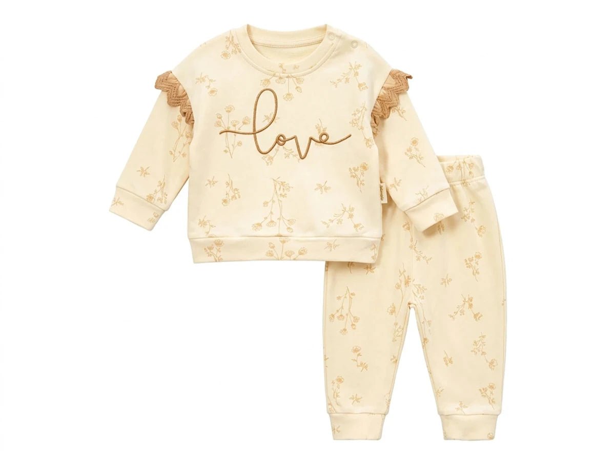 Love Nakışlı Kız Bebek Takım - Tivoli Mini