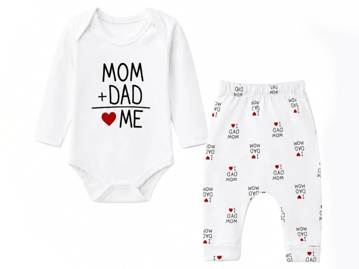 Mom & Dad Baskılı Erkek Bebe Takım - Tivoli Mini