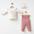 Oyalı Lale Baskılı Kız 3 Lü Set - Tivoli Mini