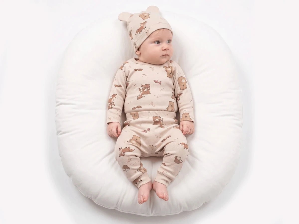 Şapkalı Erkek Bebe Üçlü Takım - Tivoli Mini