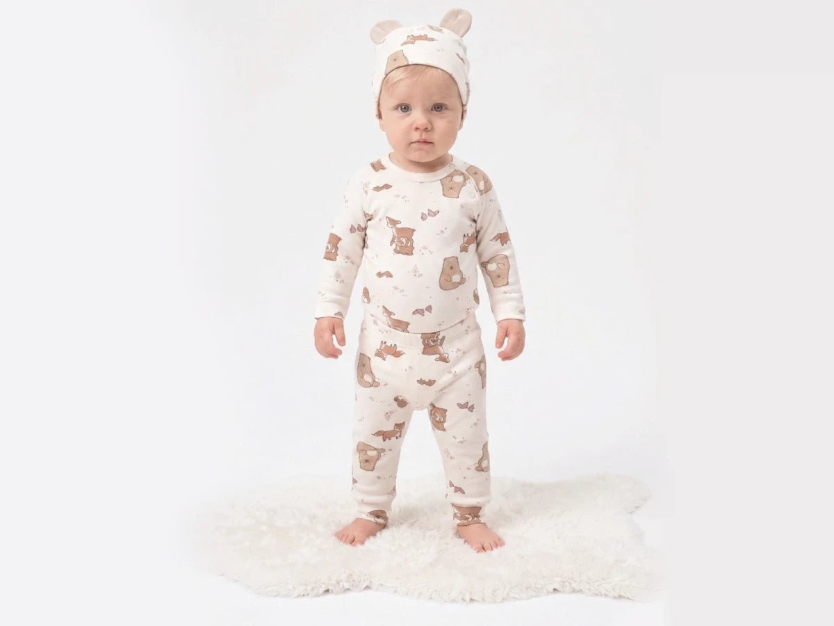 Şapkalı Erkek Bebe Üçlü Takım - Tivoli Mini