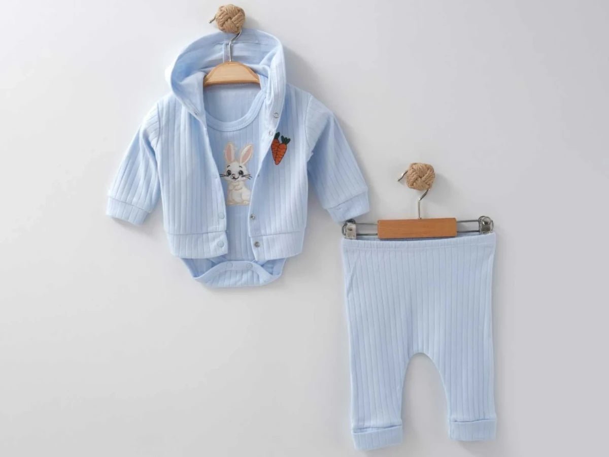 Tavşan Nakışlı Kız Bebe Takım - Tivoli Mini