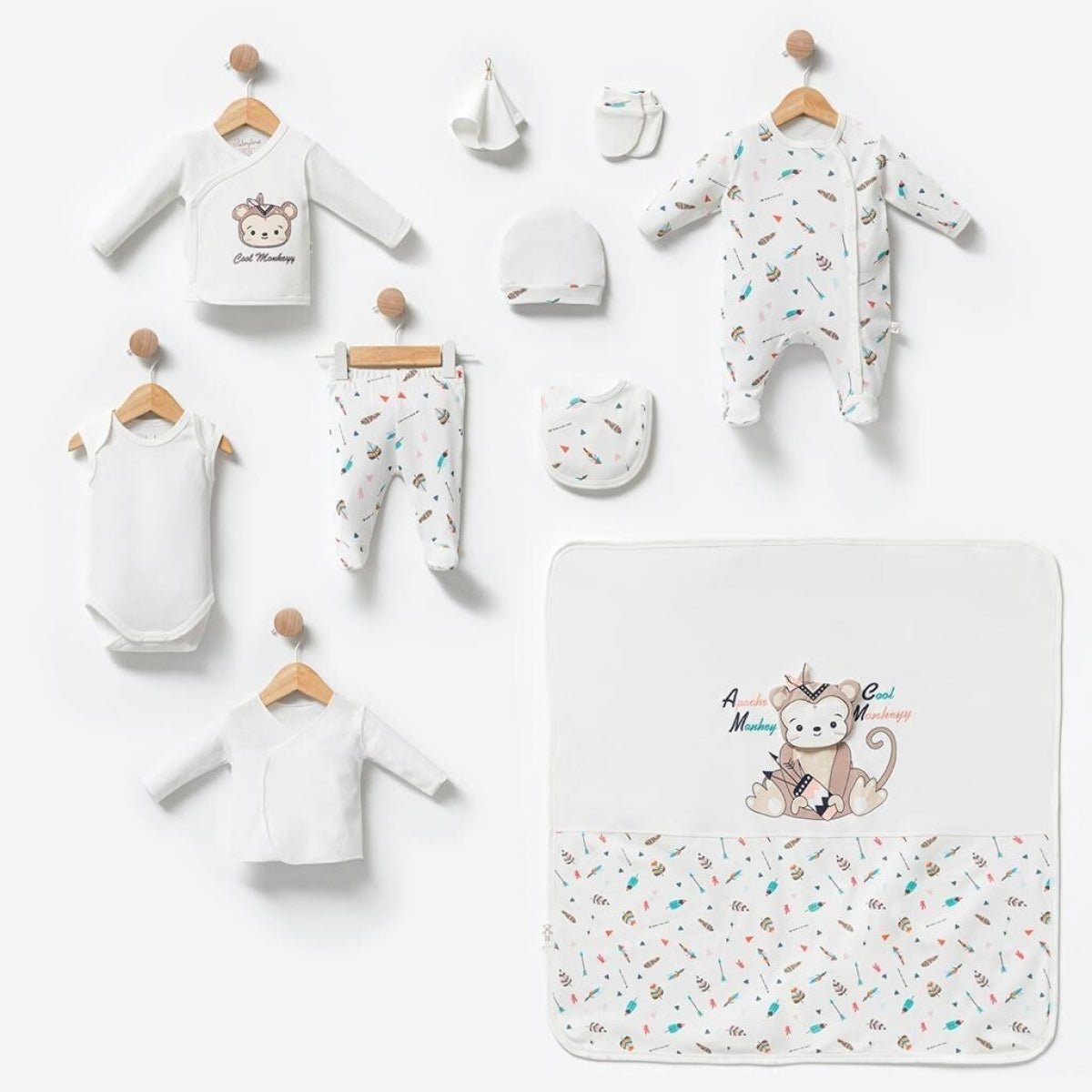 Unisex Bebek 10'lu Yenidoğan Takım 0M Babyline 2015-BBLN-9570 - Tivoli Mini