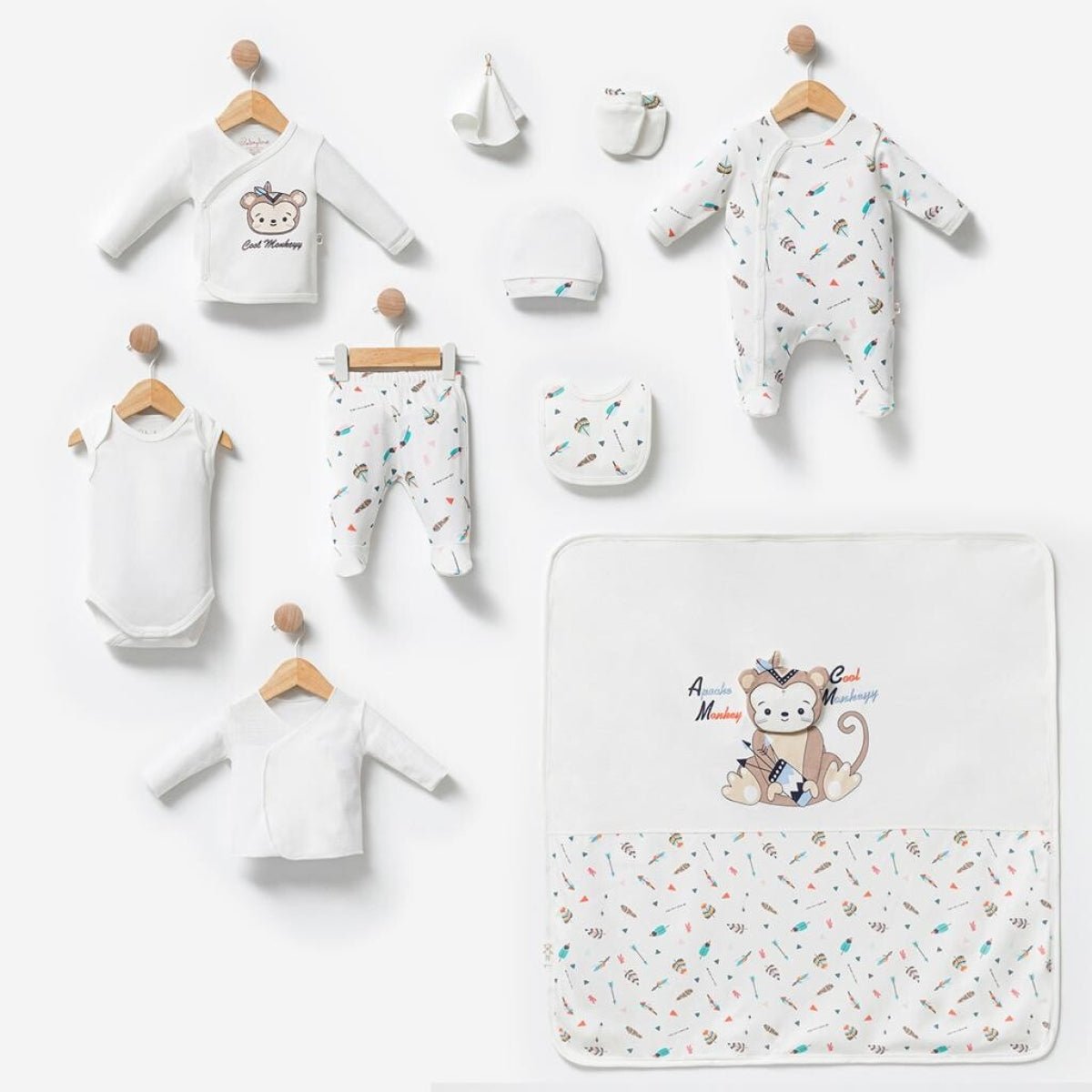 Unisex Bebek 10'lu Yenidoğan Takım 0M Babyline 2015-BBLN-9570 - Tivoli Mini