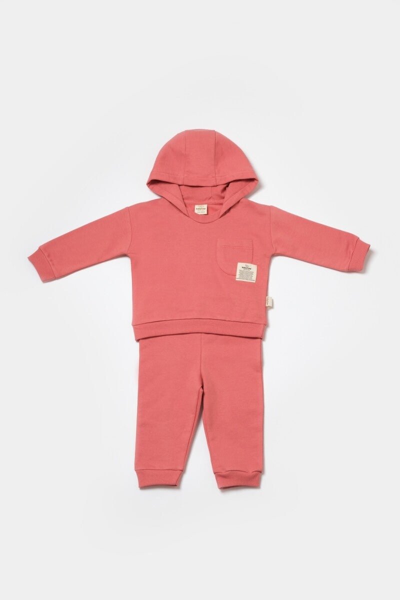Unisex Bebek 2'li Sweatshirt ve Pantolon Takımı 3-24M %100 Organik Pamuk Cosy 2022-CSY8002 - Tivoli Mini