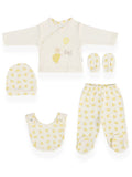 Unisex Bebek 5'li Kaplumbağa Desenli Yenidoğan Takım 0-3M Bebitof 2020-20067 - Tivoli Mini