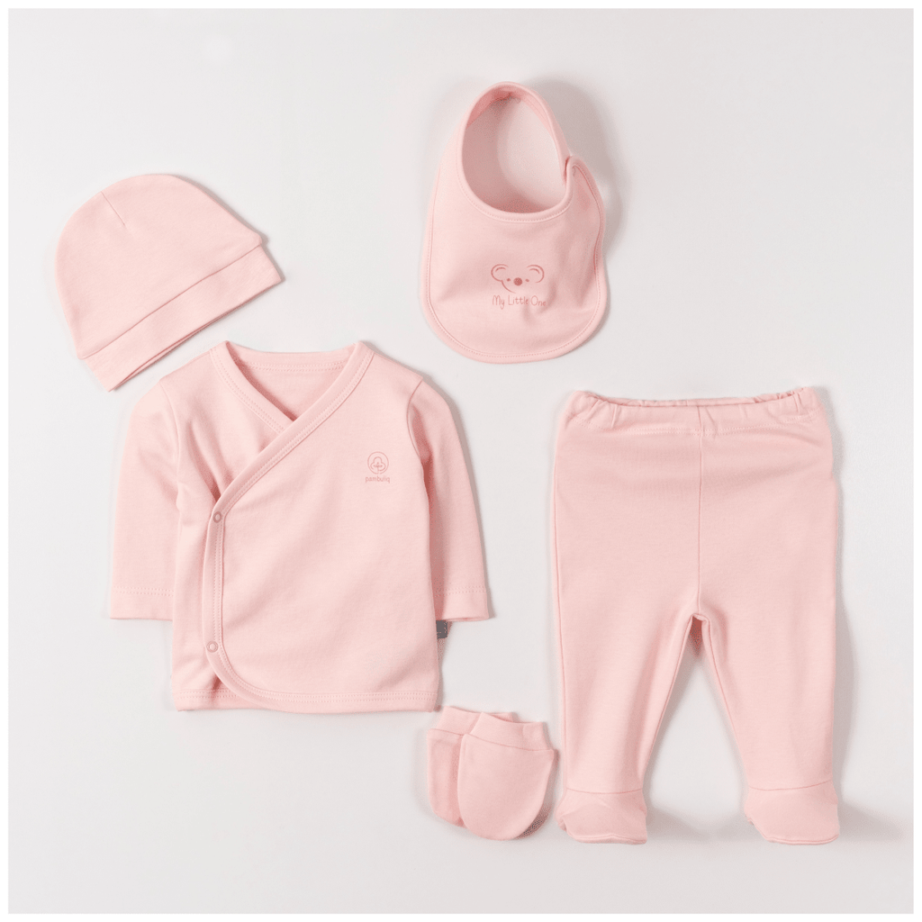 Unisex Bebek 5'li Yenidoğan Takım 0-1M Pambuliq 2030-6185 - Tivoli Mini