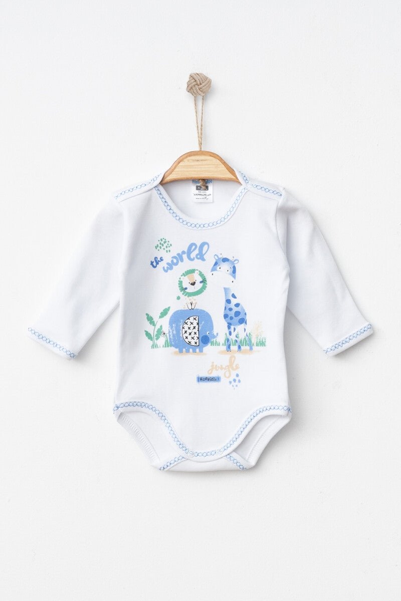 Unisex Bebek Çıtçıtlı Badi 0-3M Hoppidik 2017-7171 - Tivoli Mini
