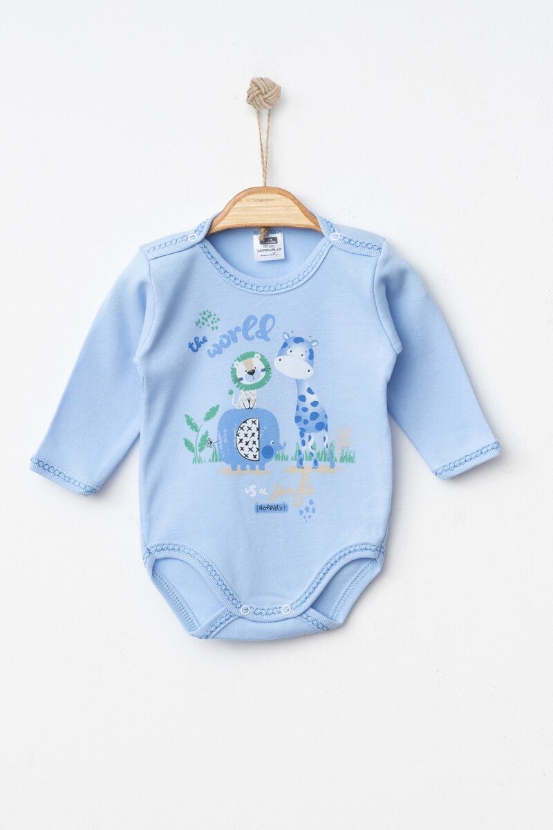Unisex Bebek Çıtçıtlı Badi 0-3M Hoppidik 2017-7171 - Tivoli Mini
