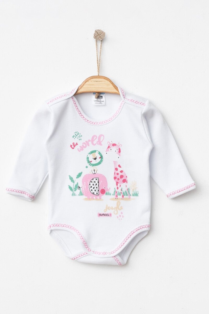 Unisex Bebek Çıtçıtlı Badi 0-3M Hoppidik 2017-7171 - Tivoli Mini