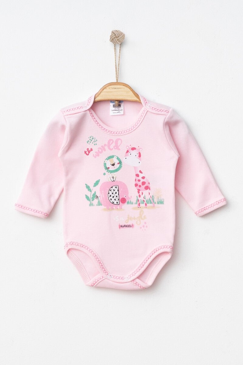 Unisex Bebek Çıtçıtlı Badi 0-3M Hoppidik 2017-7171 - Tivoli Mini