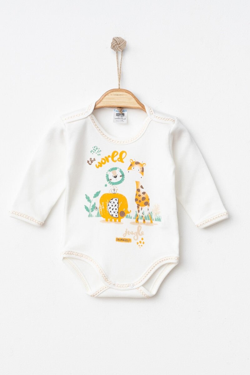 Unisex Bebek Çıtçıtlı Badi 0-3M Hoppidik 2017-7171 - Tivoli Mini