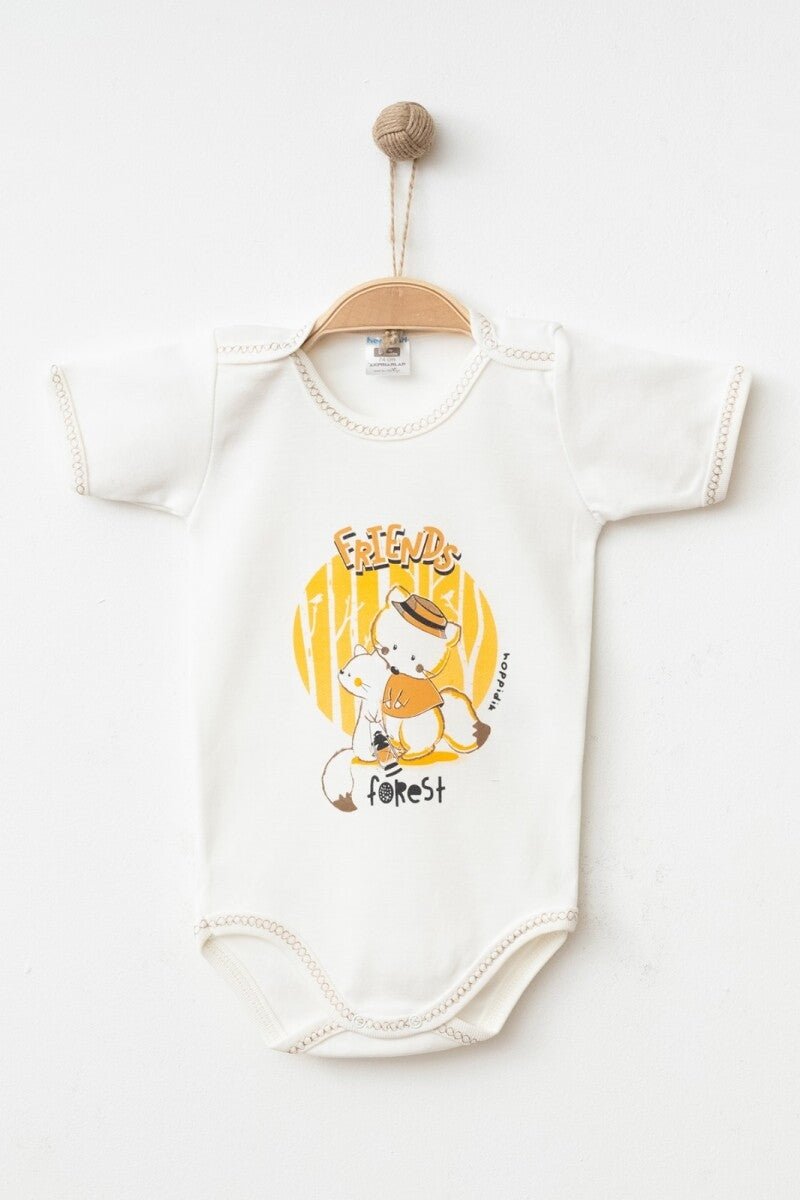 Unisex Bebek Çıtçıtlı Badi 9-18M Hoppidik 2017-7135 - Tivoli Mini