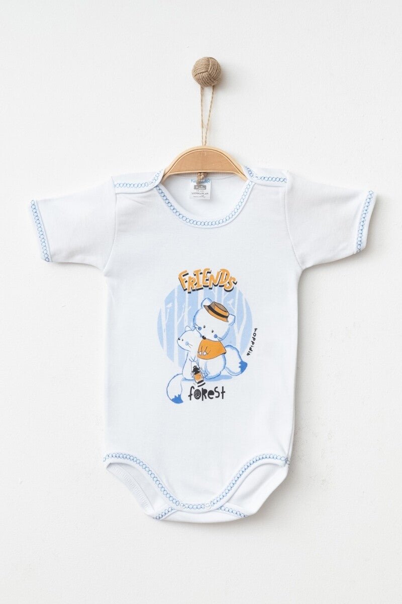 Unisex Bebek Çıtçıtlı Badi 9-18M Hoppidik 2017-7135 - Tivoli Mini