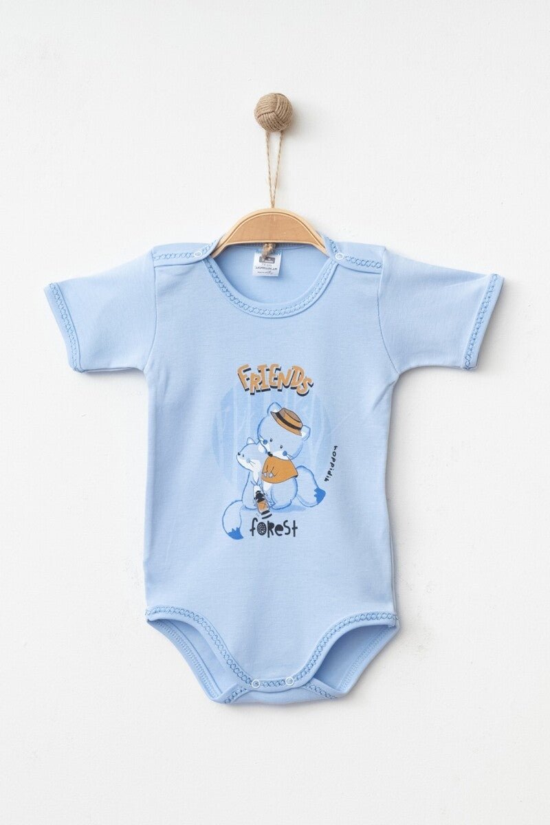 Unisex Bebek Çıtçıtlı Badi 9-18M Hoppidik 2017-7135 - Tivoli Mini