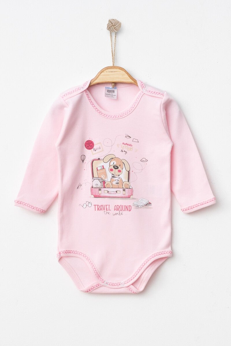 Unisex Bebek Çıtçıtlı Badi 9-18M Hoppidik 2017-7172 - Tivoli Mini