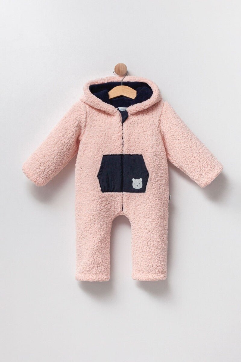Unisex Bebek Fermuarlı Tulum 0-12M Babyline 2015-9-849 - Tivoli Mini