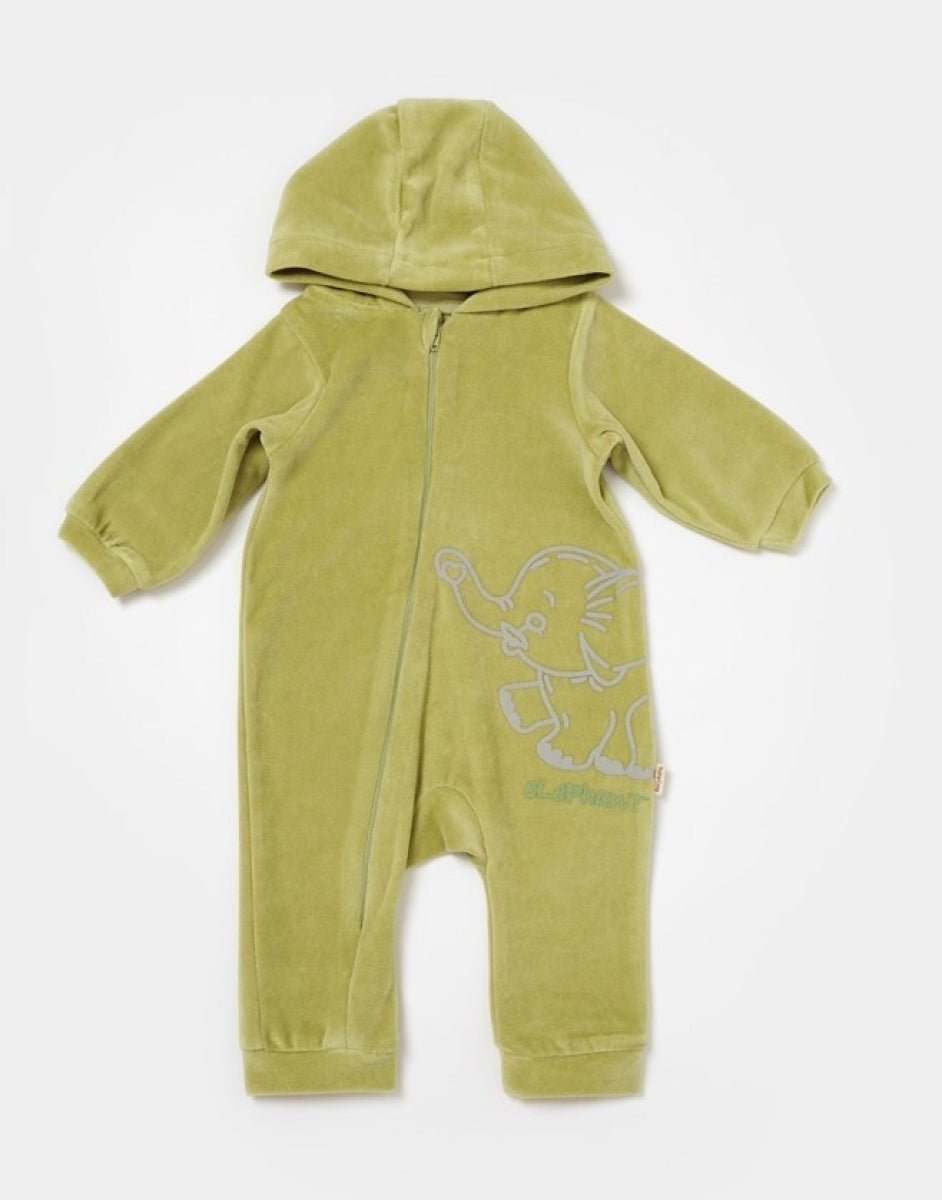 Unisex Bebek Kapüşonlu Kadife Tulum 3-24M Baby Cosy 2022-CSYK6043 - Tivoli Mini