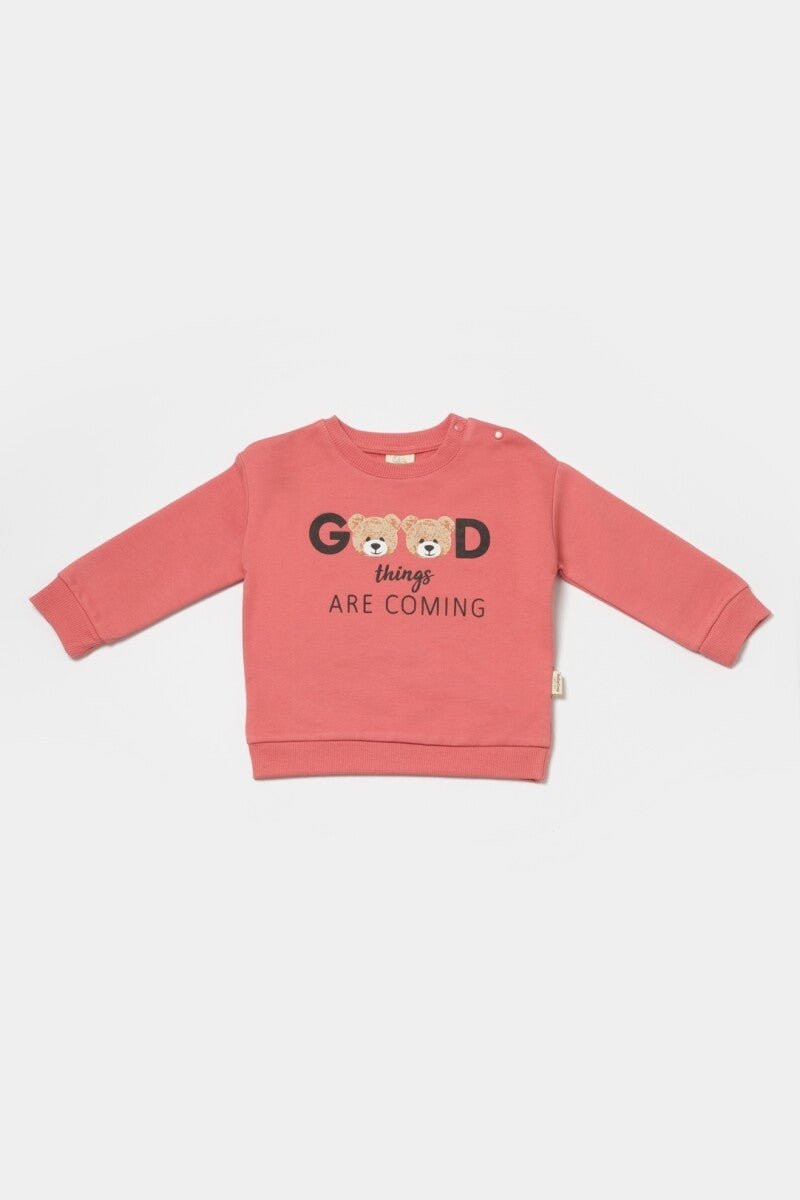 Unisex Bebek Sweatshirt %100 Organik Pamuk Baby Cosy 2022-CSY8014 - Tivoli Mini