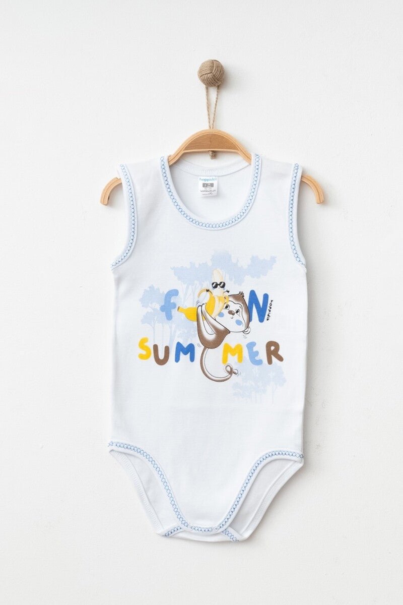 Unisex Çocuk Baskılı Badi 2-4Y Hoppidik 2017-7166 - Tivoli Mini
