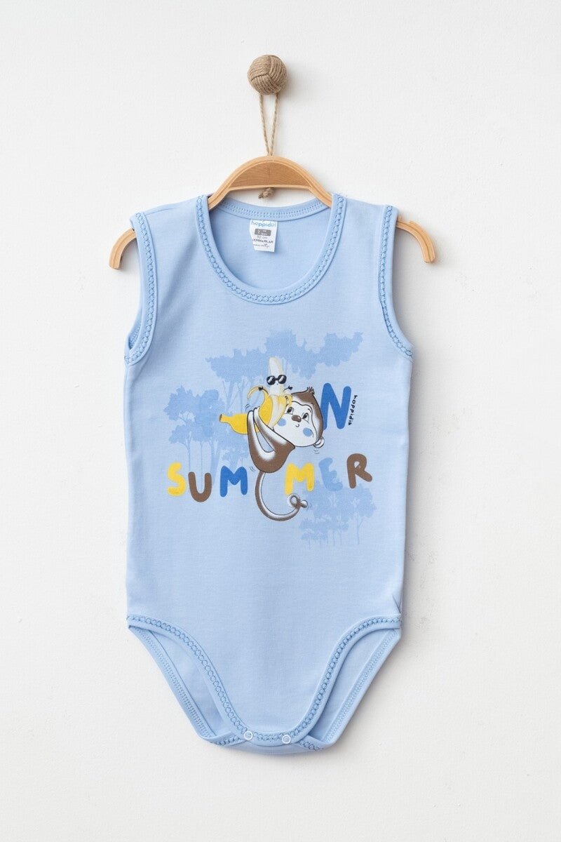 Unisex Çocuk Baskılı Badi 2-4Y Hoppidik 2017-7166 - Tivoli Mini