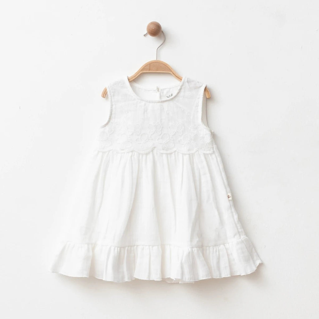 Yakalı Müslin Elbise - Tivoli Mini